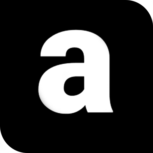 Amazon logo featuring a stylized lowercase 'a' in black and white, representing online book purchases for E.B. Harding's mystery novels.